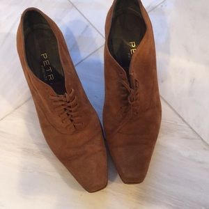 Italian Suede shoes  gently worn size 6 1/2